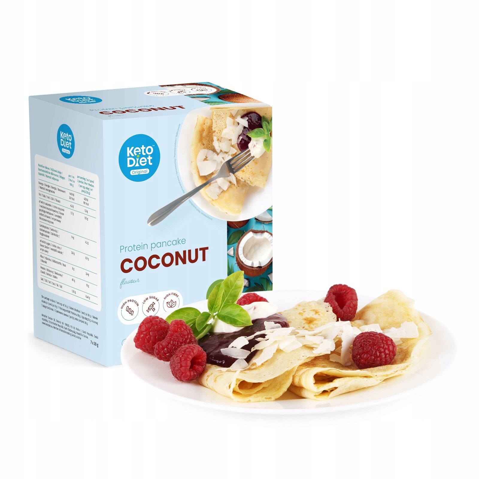 Proteinová palačinka příchuť kokos (7 porcí)