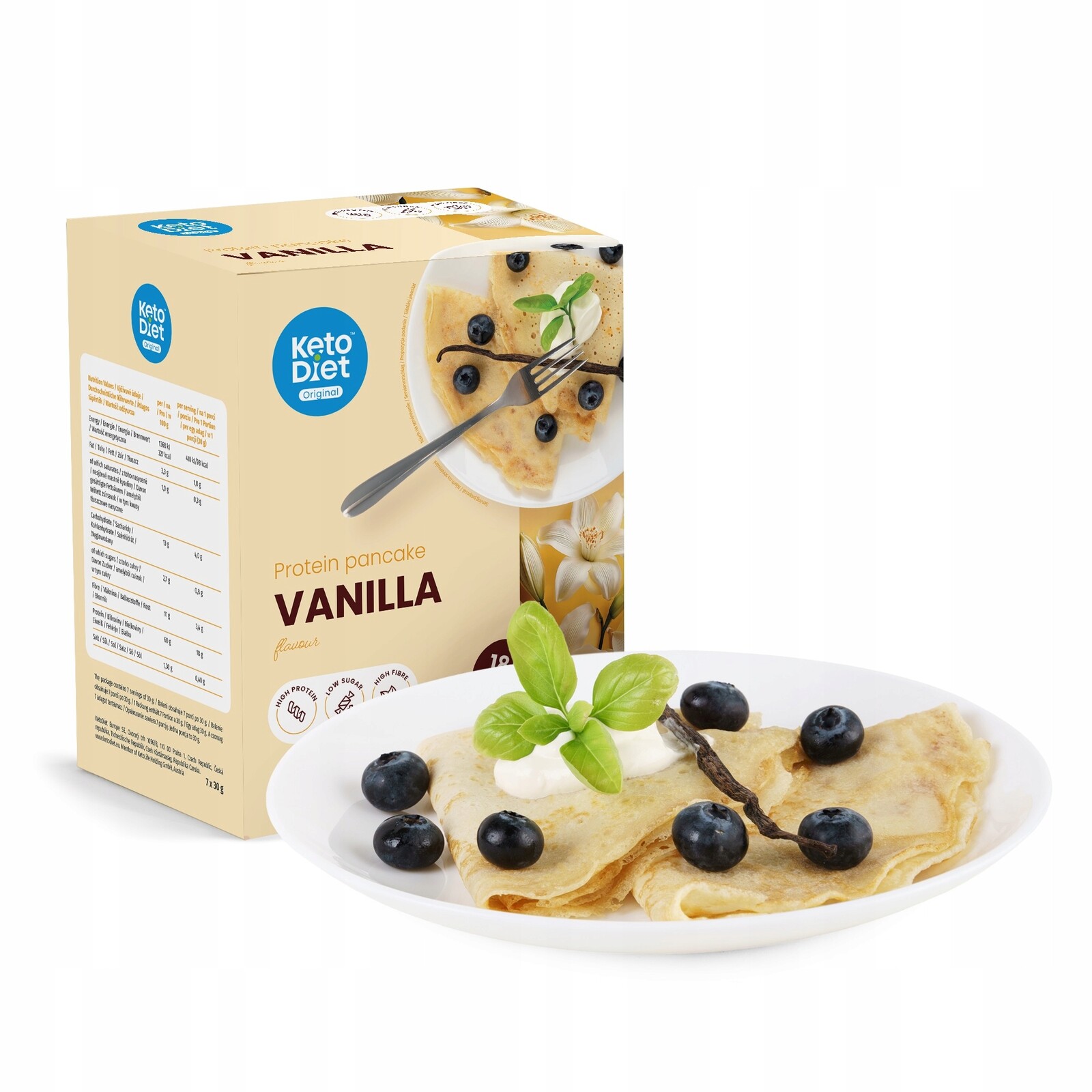 Proteinová palačinka příchuť vanilka (7 porcí)