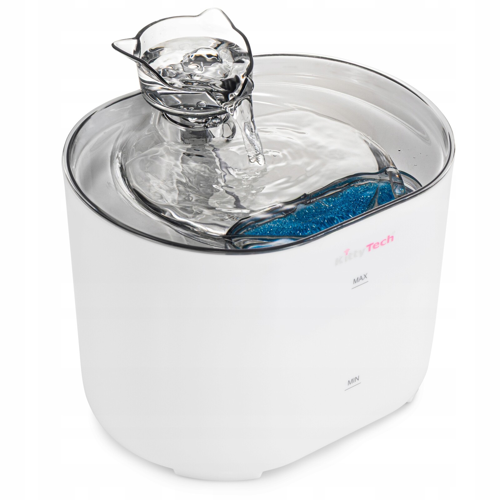 Fontána napáječka pro kočky psa králíka MeowMist KT30001NA-W bílá KittyTech