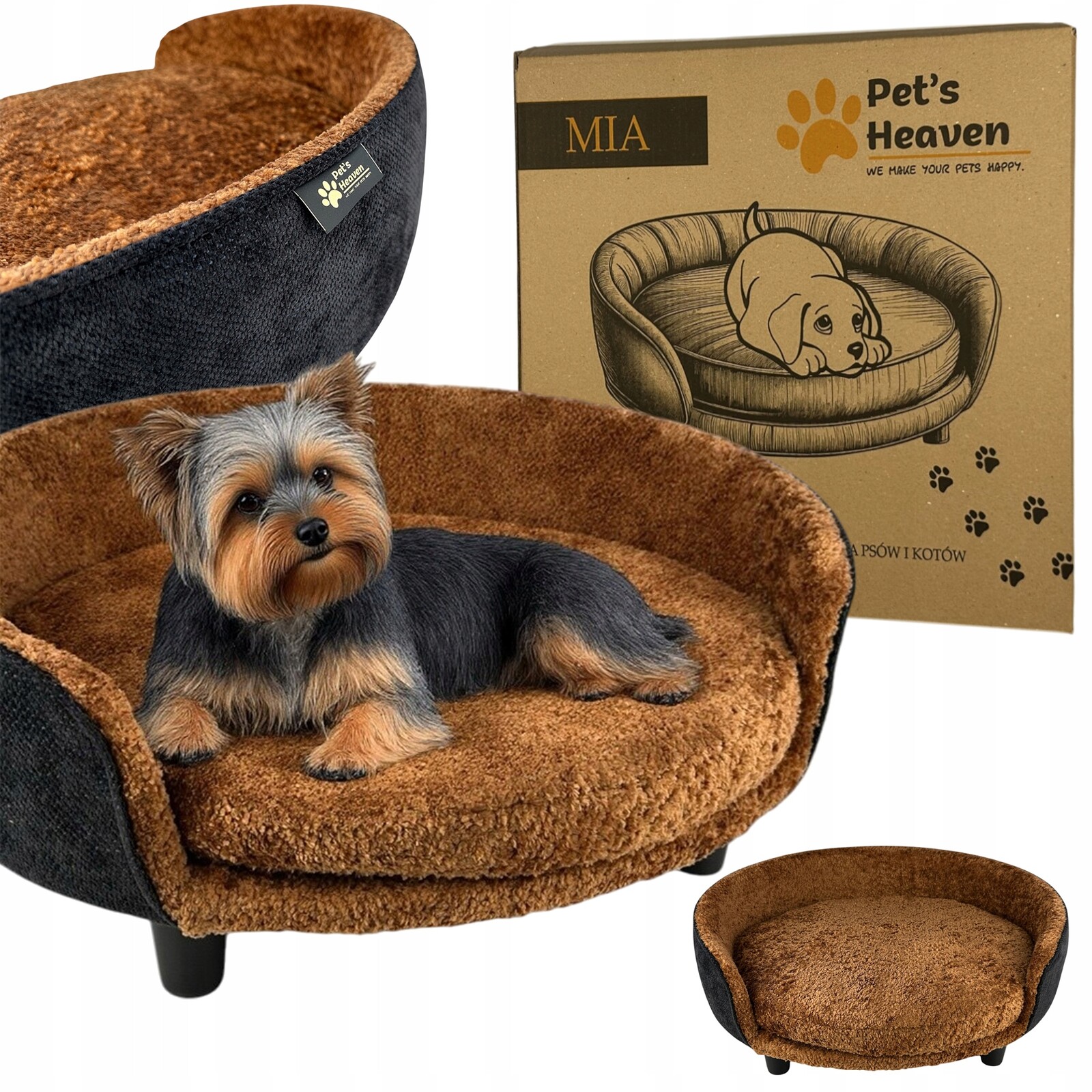 Pelíšek pro středně velká domácí zvířata, pohovka pelíšek pro psa a kočku Kotec