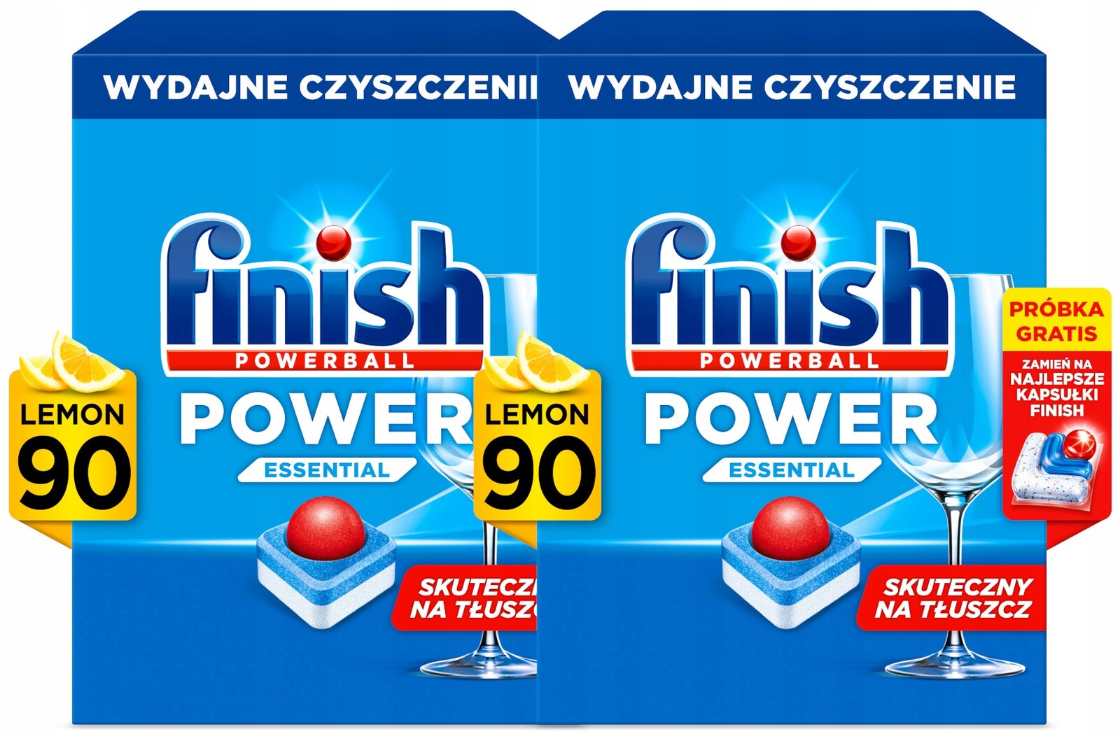 Finish Tablety do myčky Power Essential lemon sada 2 x 90 kusů