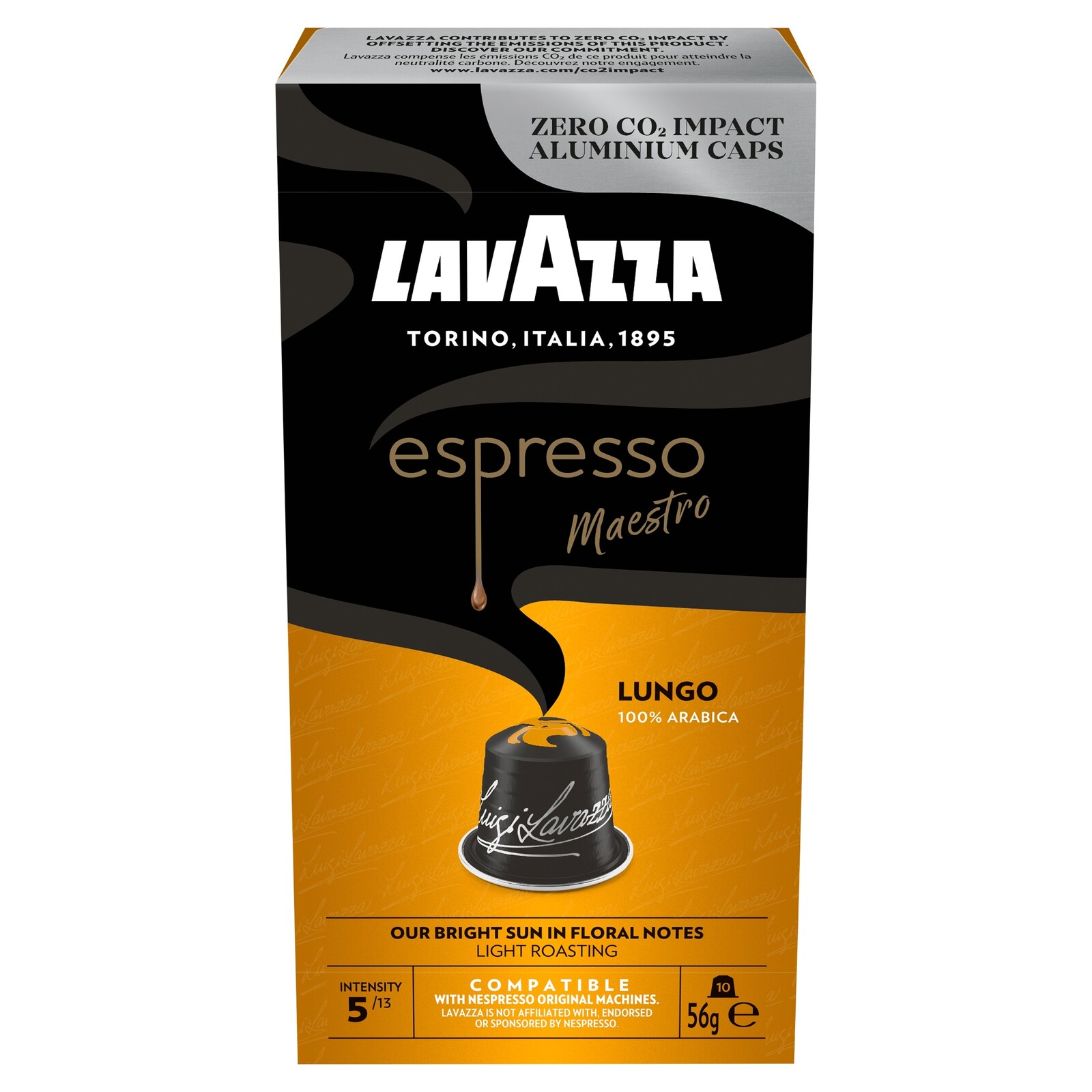 4 x kapsle do kávovaru Lavazza Nespresso Espresso Maestro Lungo 10 kusů