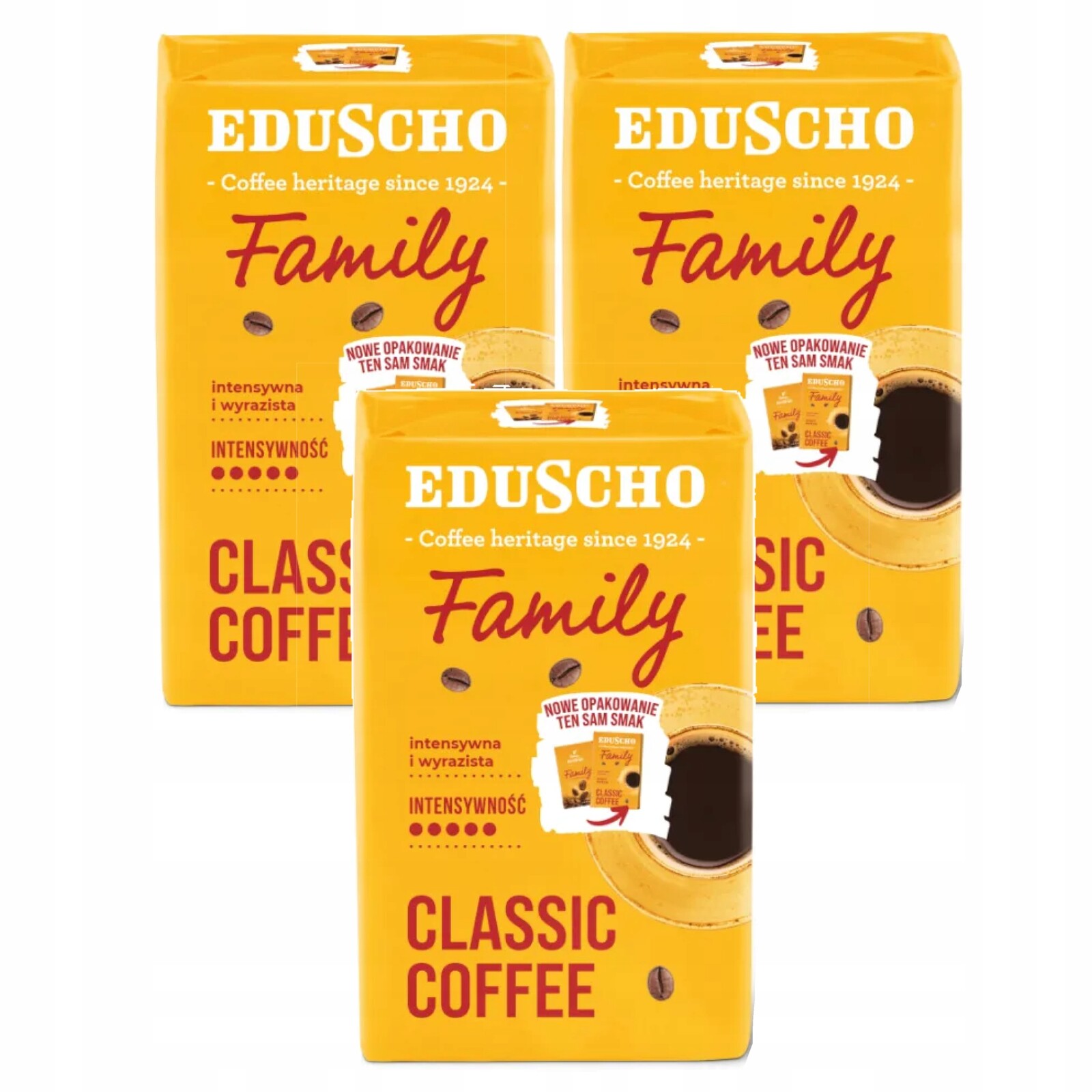 Tchibo Eduscho Family 500g Mletá Káva Vacum x3 Robusta