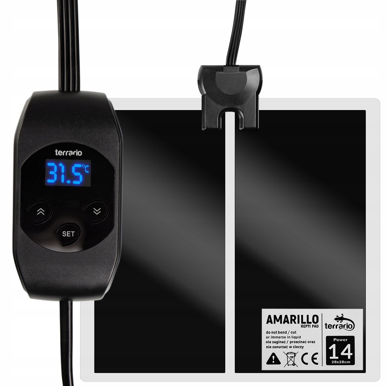 Vyhřívací Podložka Teraristický LCD Termostat Pro Plazy Paměť 14 W