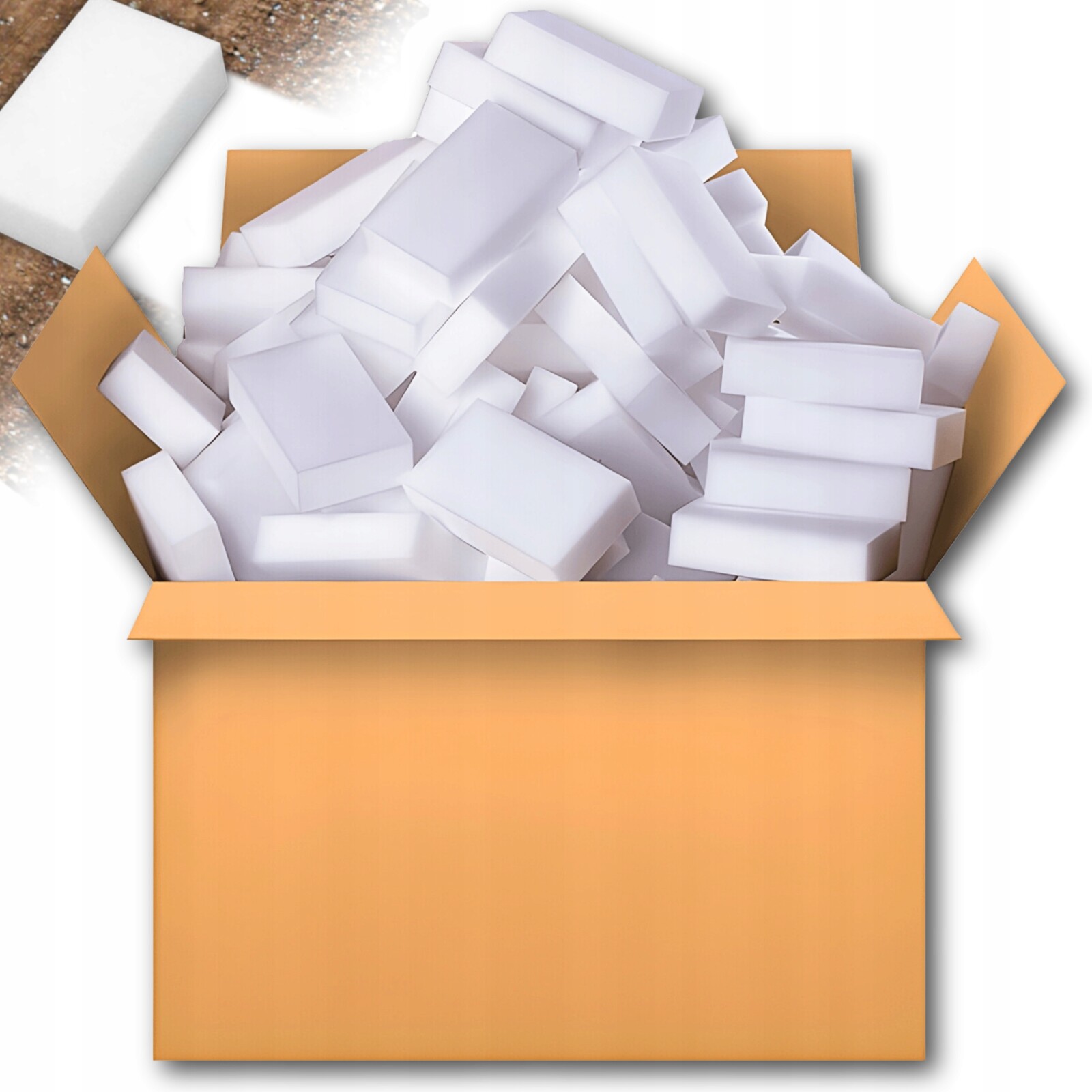 2 x 100 x Magická Houbička Na Čištění Skvrn Odstraňuje Nečistoty Houbičky Sada Hrubých M