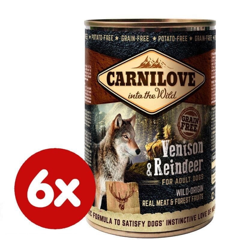 Carnilove Wild Meat Venison & Reindeer 6x 400 g