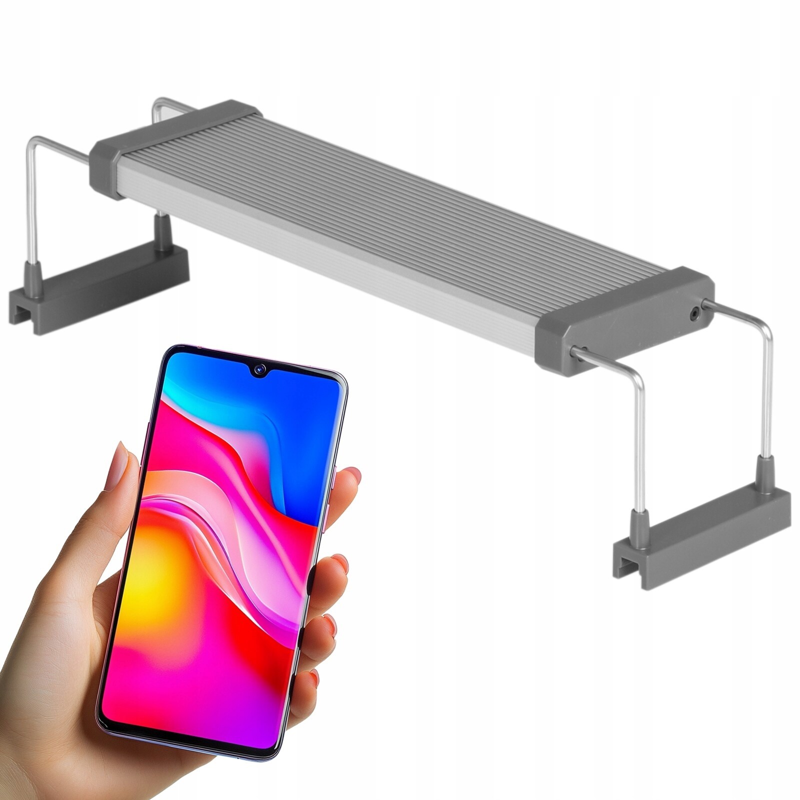 Led Lampa Do Rostlinného Akvária Ovládaná Aplikací Rgb 20-30 CM, Plné Spektrum