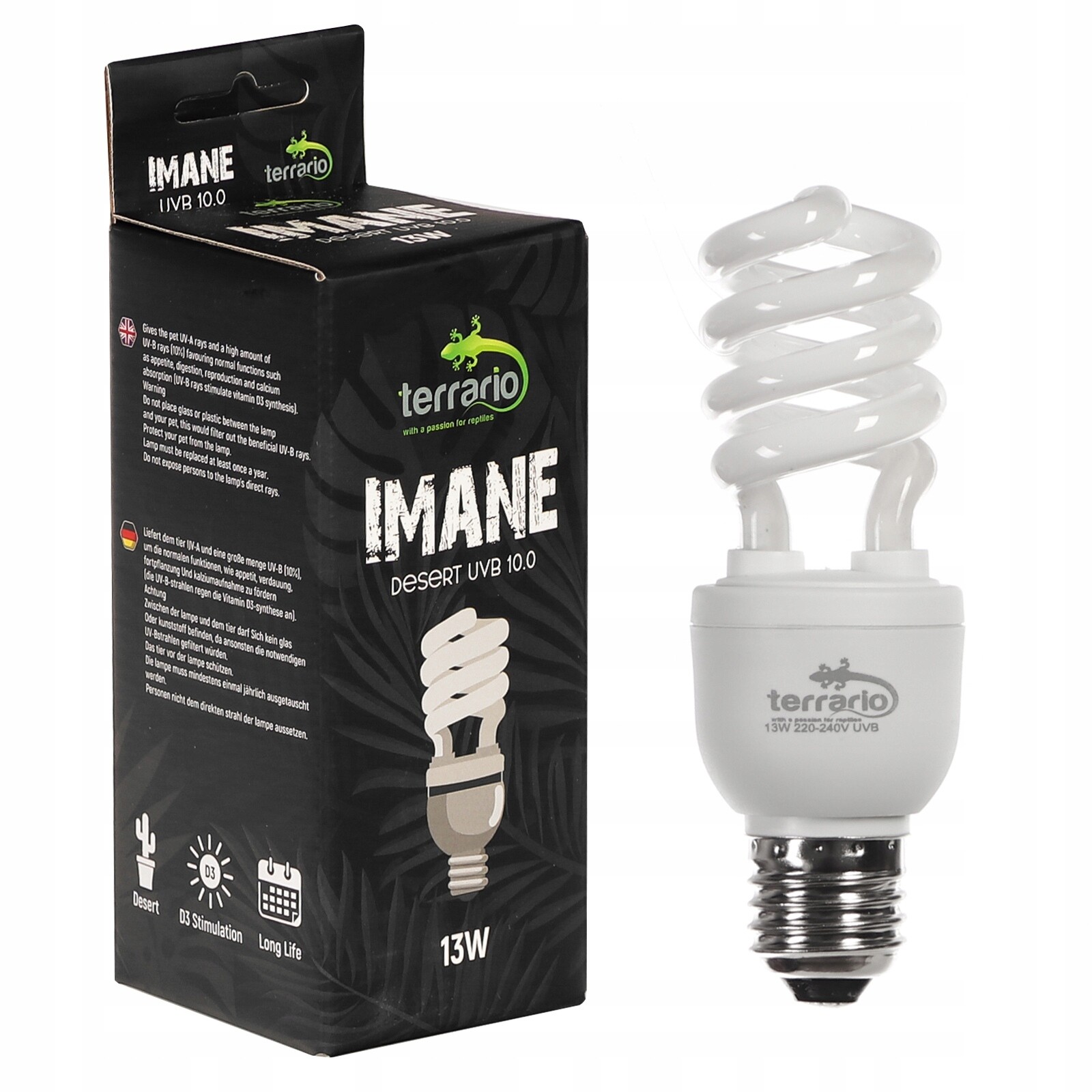 Terrario Imane Desert Uvb – spirálová žárovka 10.0 13 W