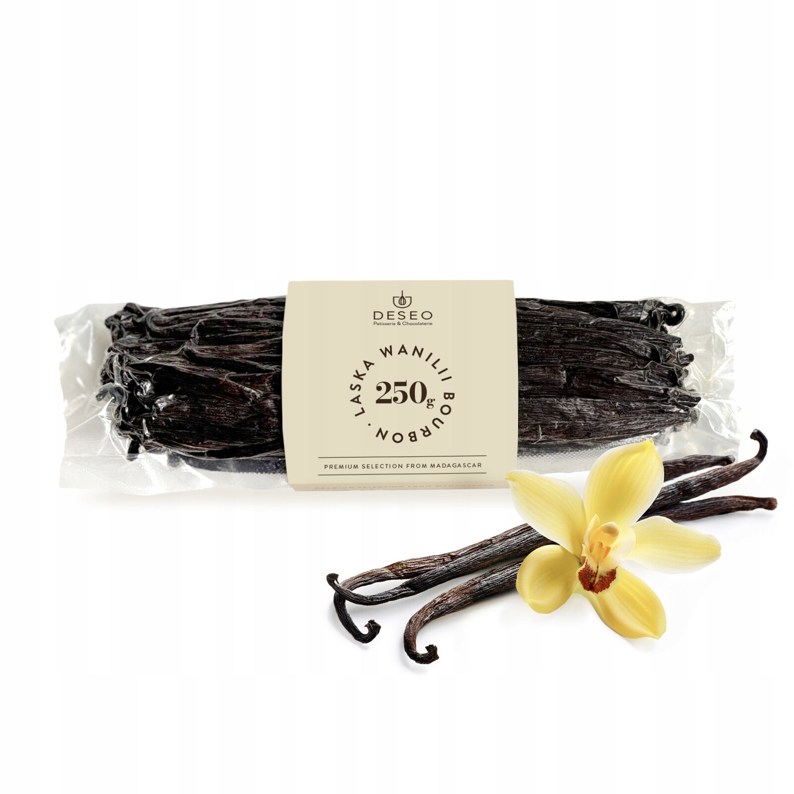 Vanilka Vanilkové Tyčinky Premium Madagaskar 250 g Tlusté Vanilkové Tyčinky Deseo