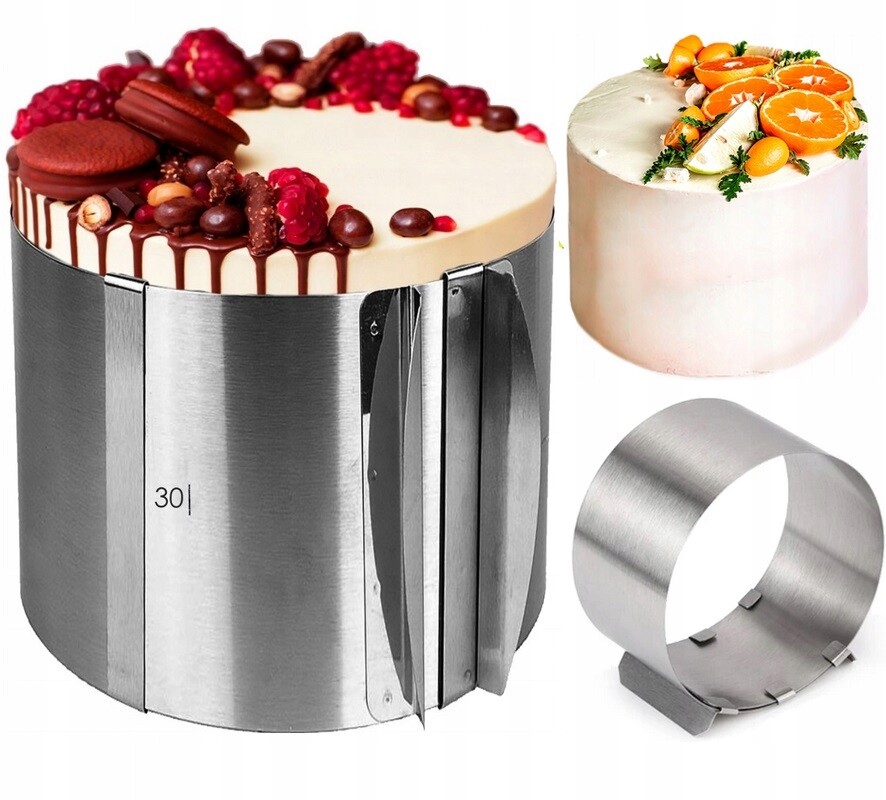 2 x Vysoký forma na dort, forma na koláč 15 cm, forma na dort Elitehoff