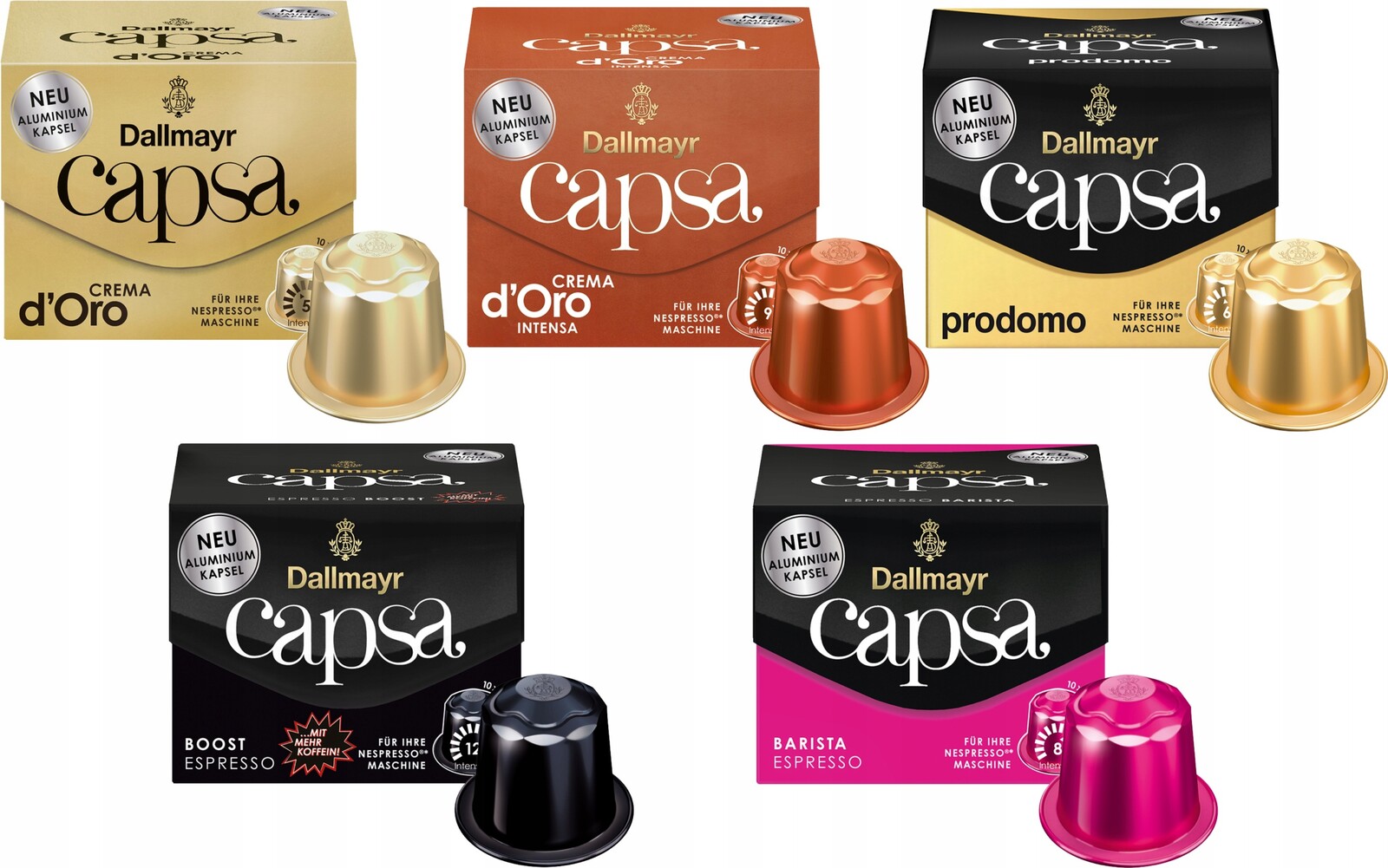 Kapsle Dallmayr Nespresso Capsa Set 5 x 10