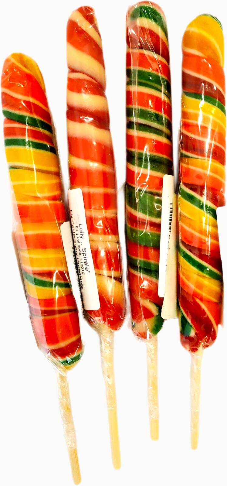 Sada Inter Market Lízátko Spirála s ovocnou příchutí 80g 27 kusů