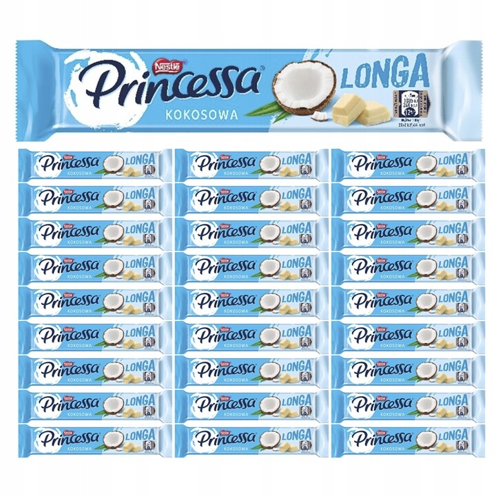 Princessa Longa Kokosová 44G 28 Kusů