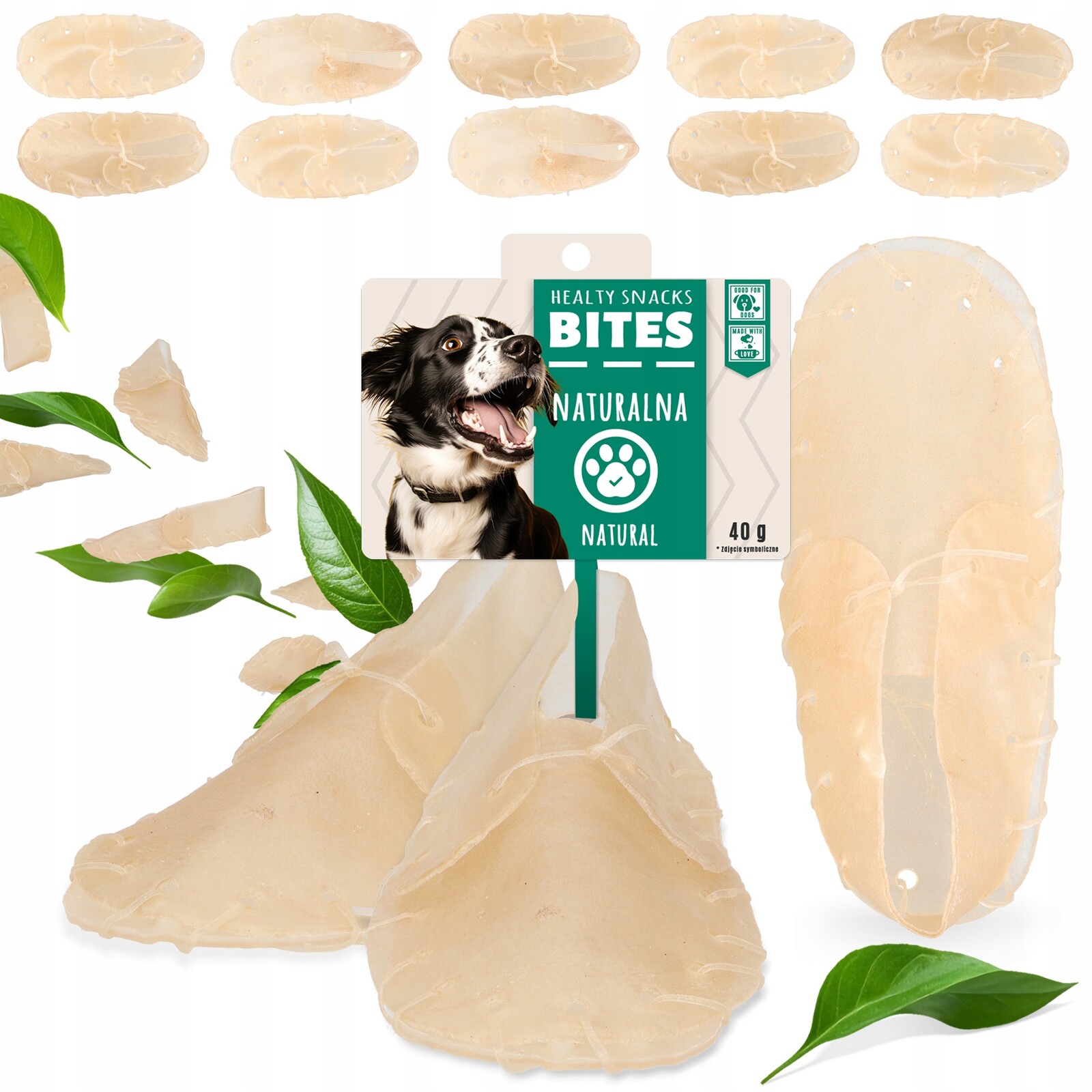 10 x psí pamlsek Přírodní Kousátko Bota 20 cm Hovězí žvýkací pamlsky Xq