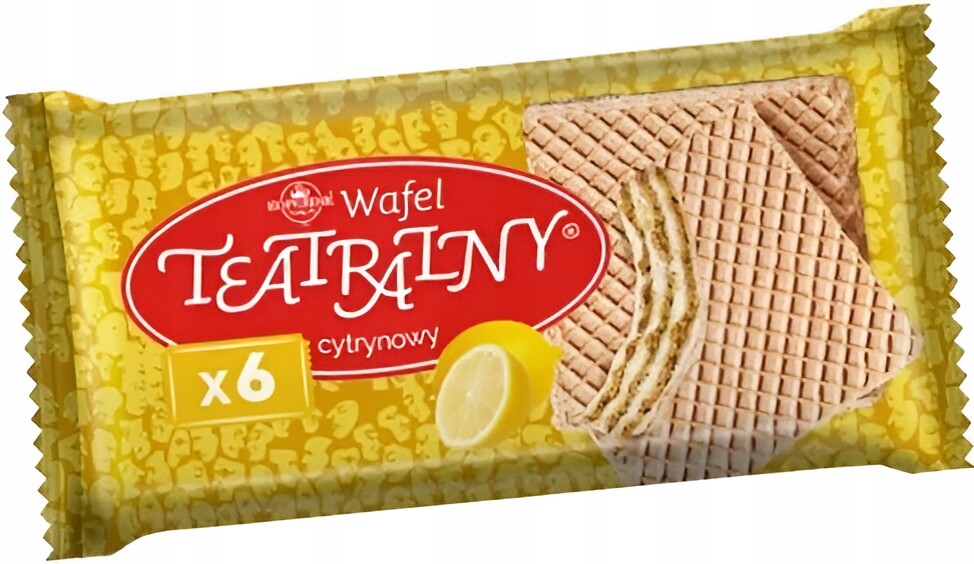 Oplatek plněný Divadelní příchuť Citronová Kopernik Oplatky 100 g 24 kusů