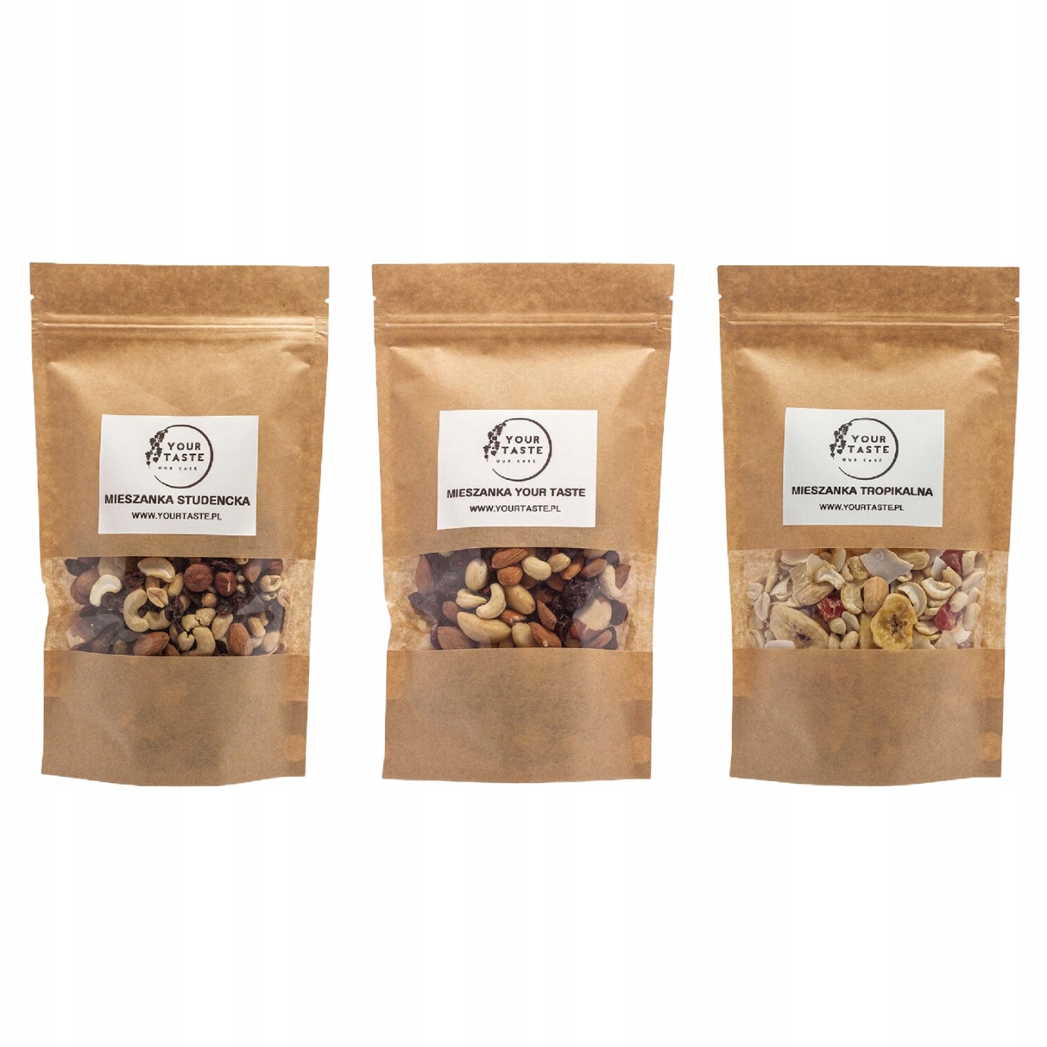 Sada směsí Studentská 500g Your Taste 500g Tropická 500g