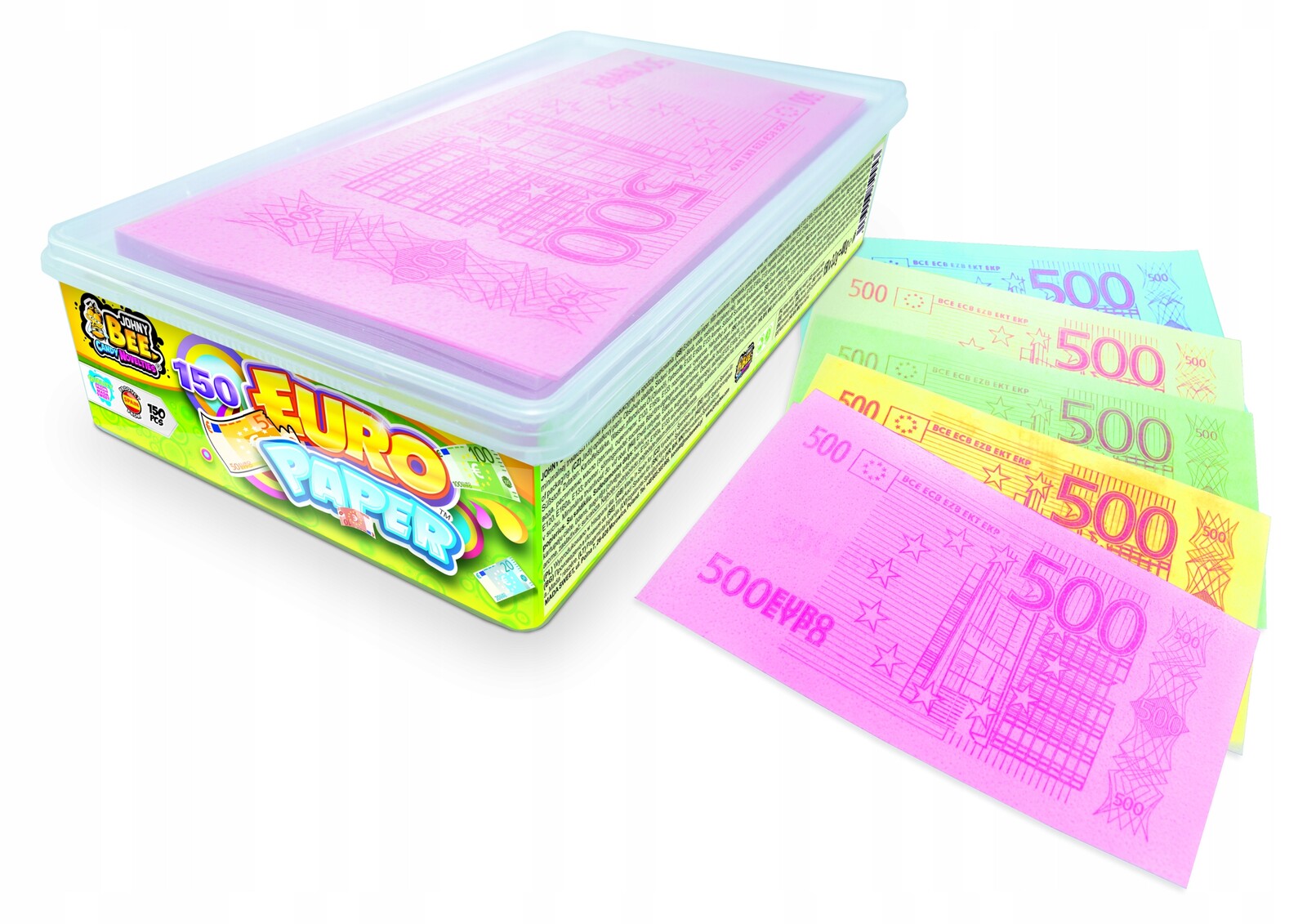 Sada Johnybee Jedlé papíry Bankovky Euro 150 kusů