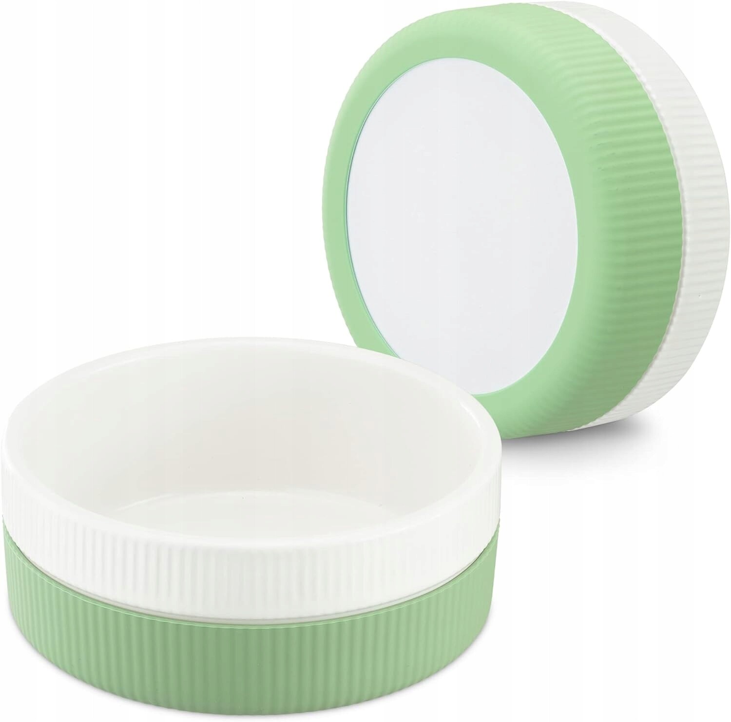 Sada 2 ks keramických misek na krmivo pro kočky a psy 700 ml