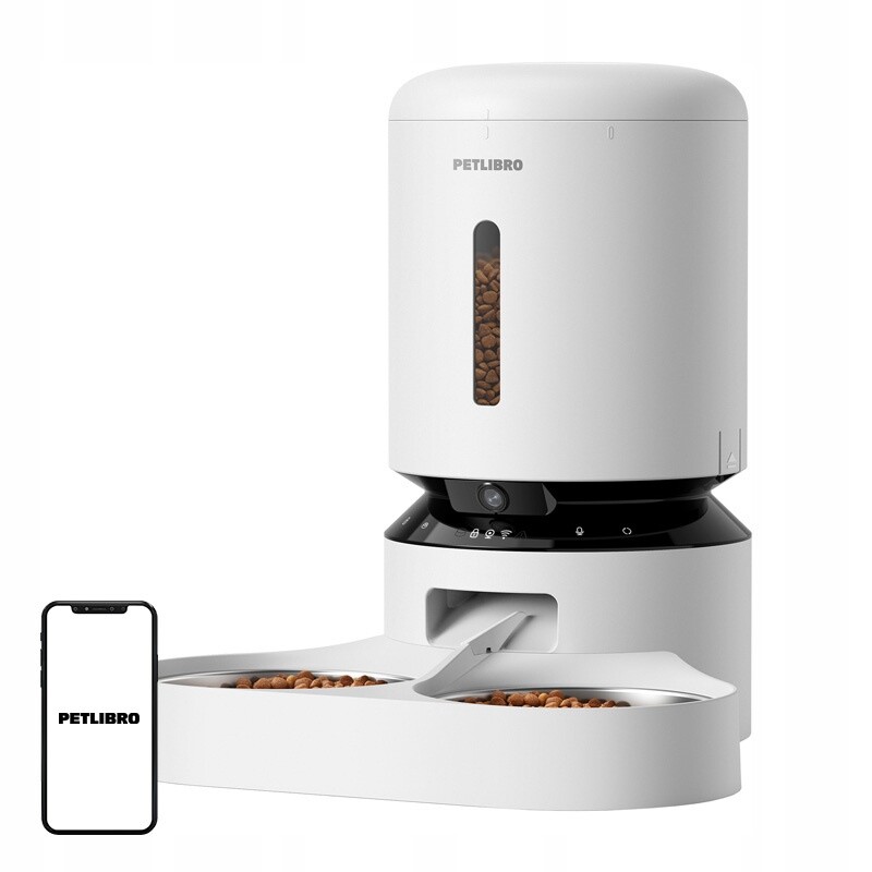 Petlibro Granary Automatický Dávkovač s kamerou a dvojitou mísou 5 l