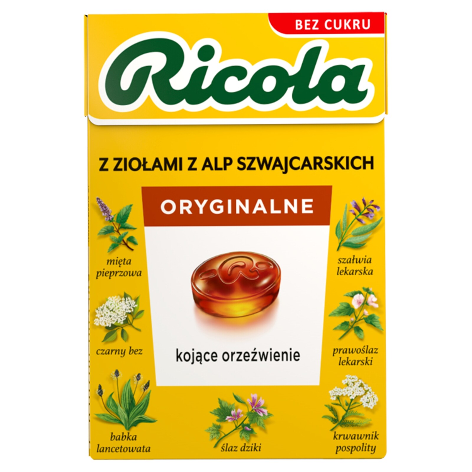 Sada Ricola Švýcarské Bonbóny Bylinné Originální 20Ks 27.5g