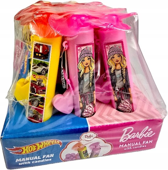 Anba Větrník Dražé Komprimát Hot Wheels Barbie 12 ks 5 g
