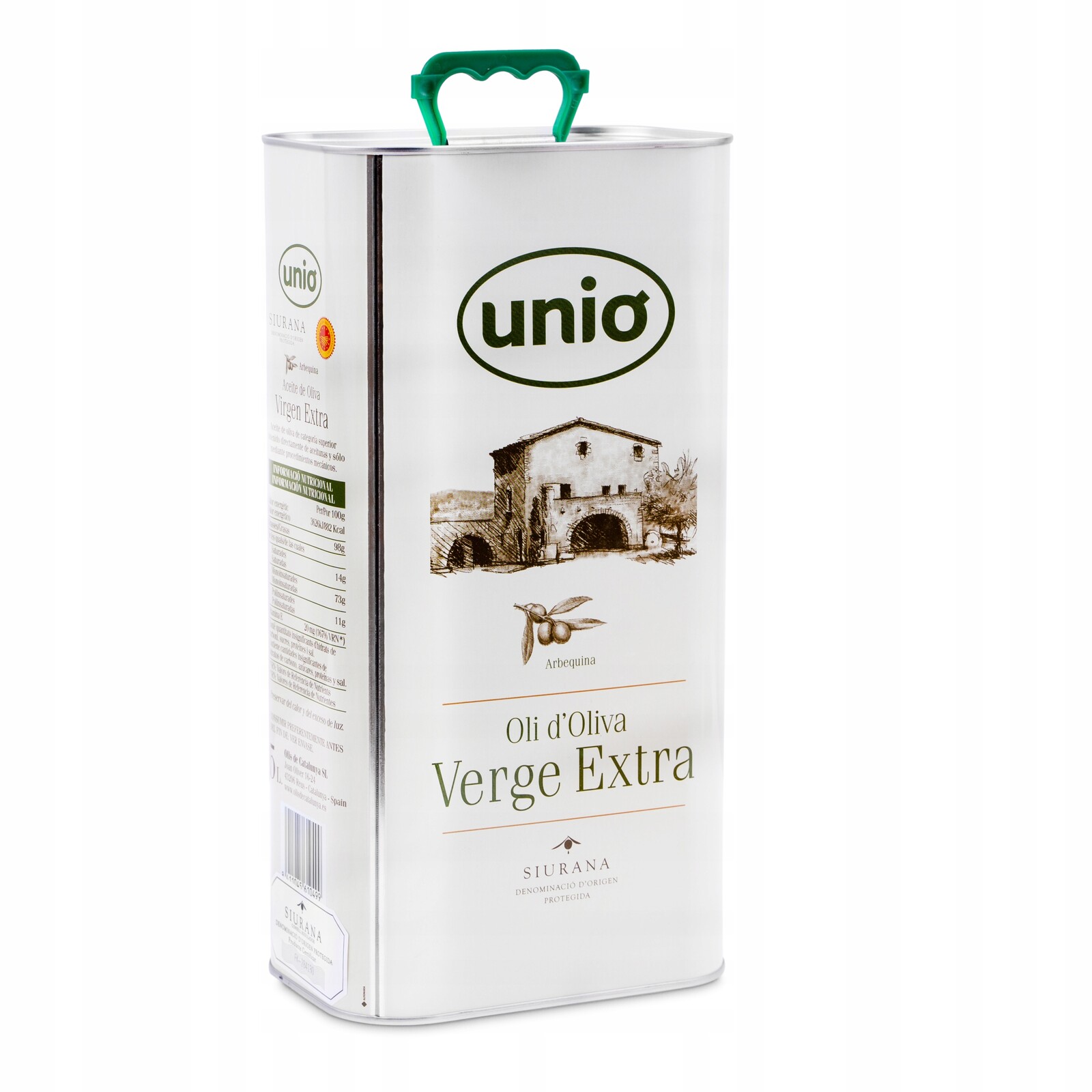 Unió Extra Virgin Arbequina Dop Siurana 5L Plechovka