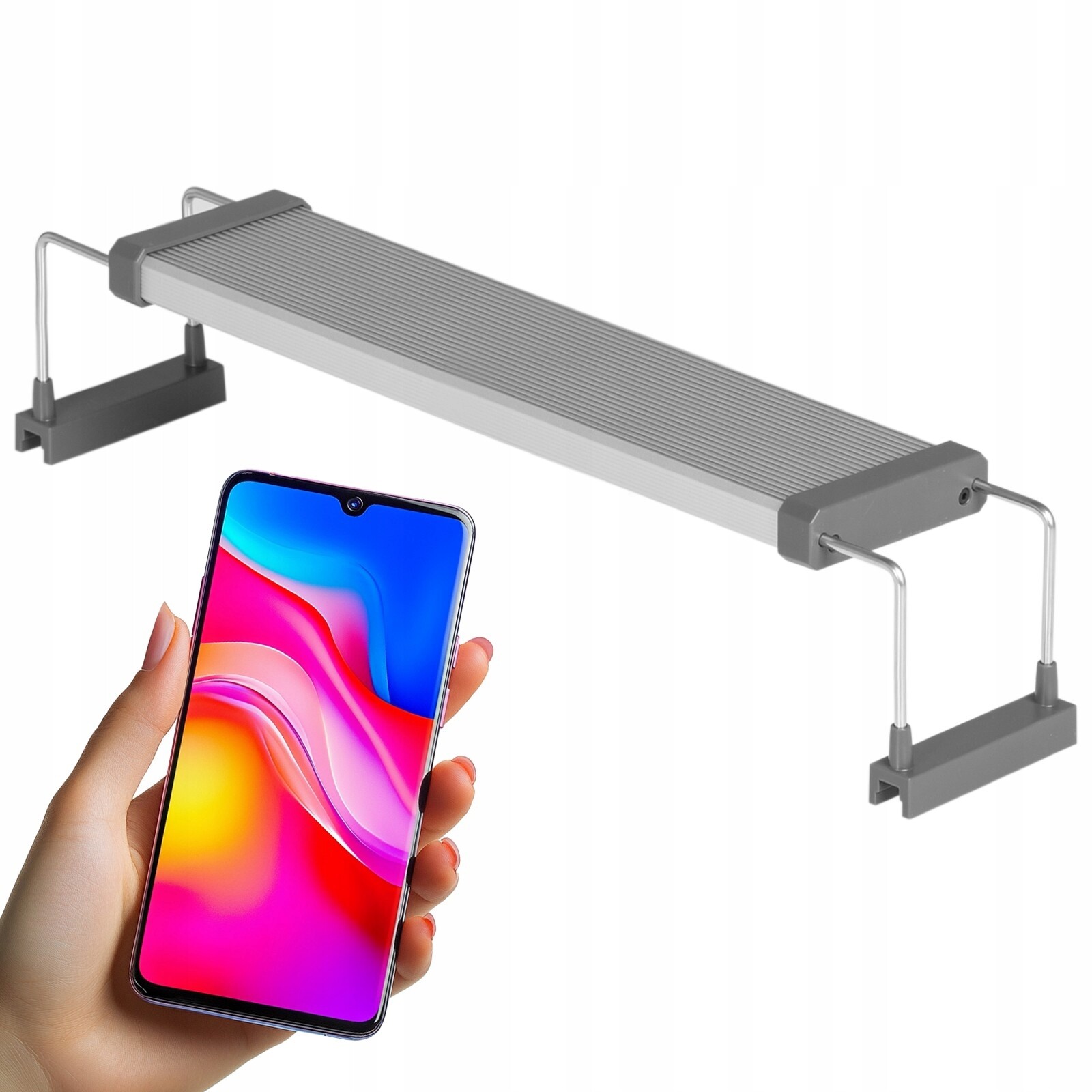 Led Lampa Do Rostlinného Akvária Ovládaná Aplikací Rgb 30-50 CM, Plné Spektrum