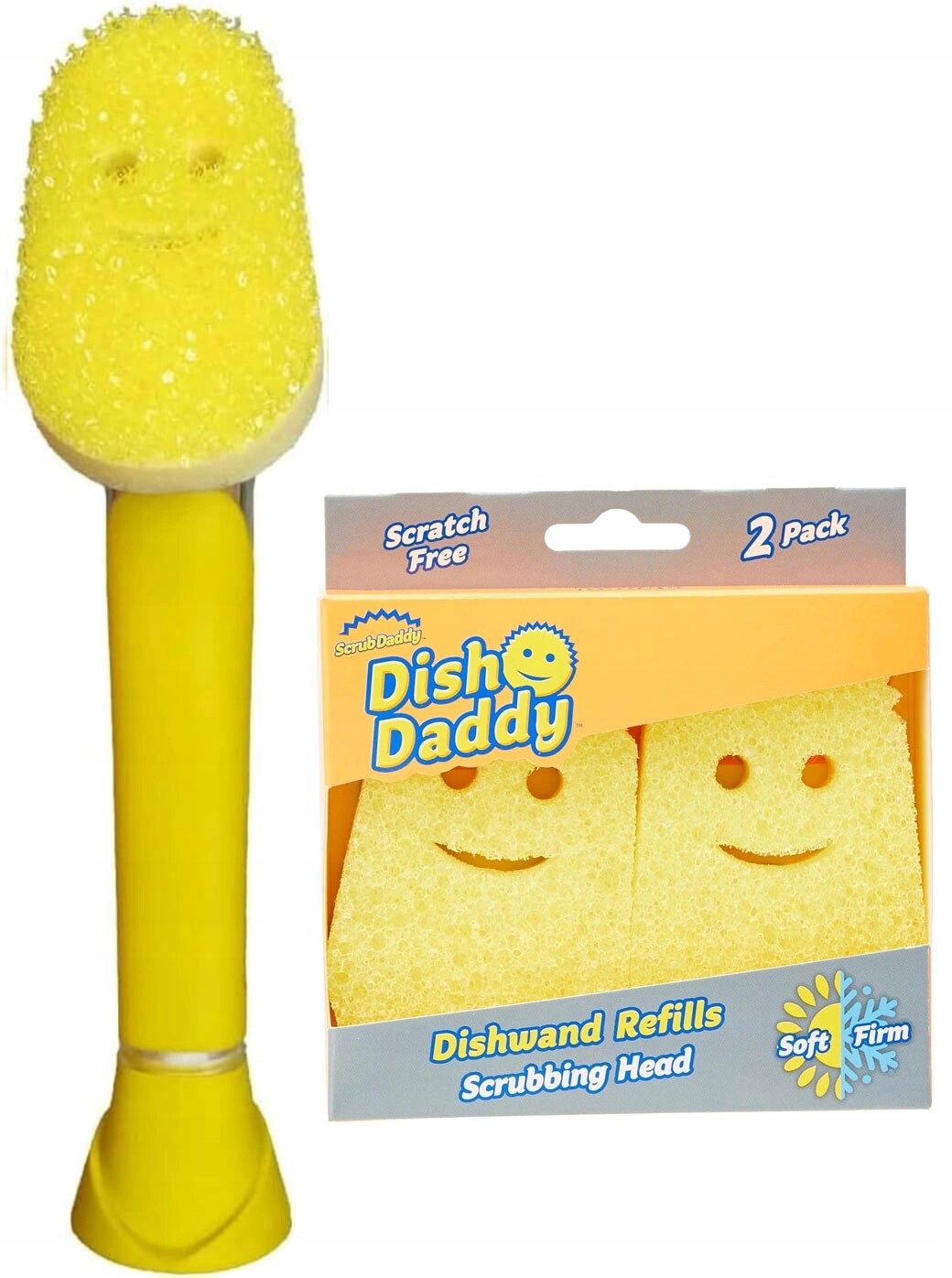 Scrub Daddy Dish Daddy myčka nádobí 2 náhradní houbičky