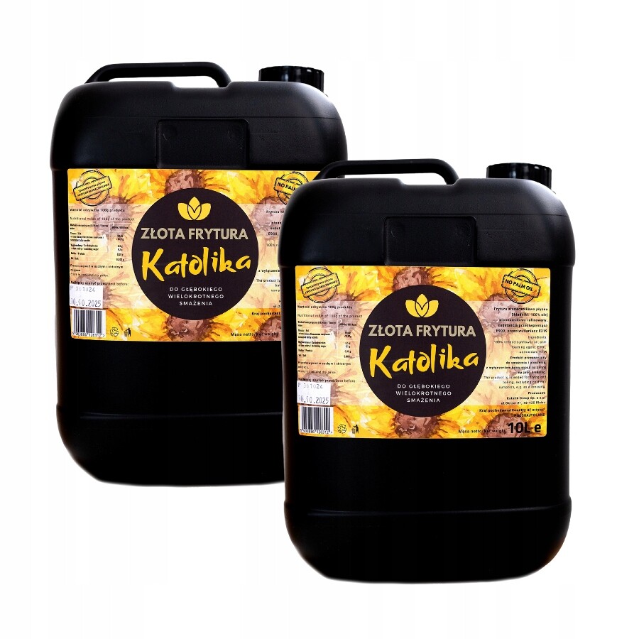 Sada 2 x Zlatá Katolička Slunečnicová Frytura Vysoká Kvalita