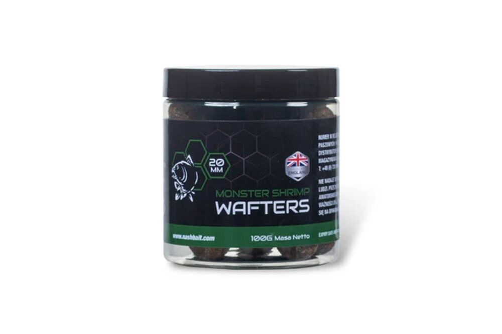 Nash Vyvážené Boilie Wafters Monster Shrimp 100g - 12mm