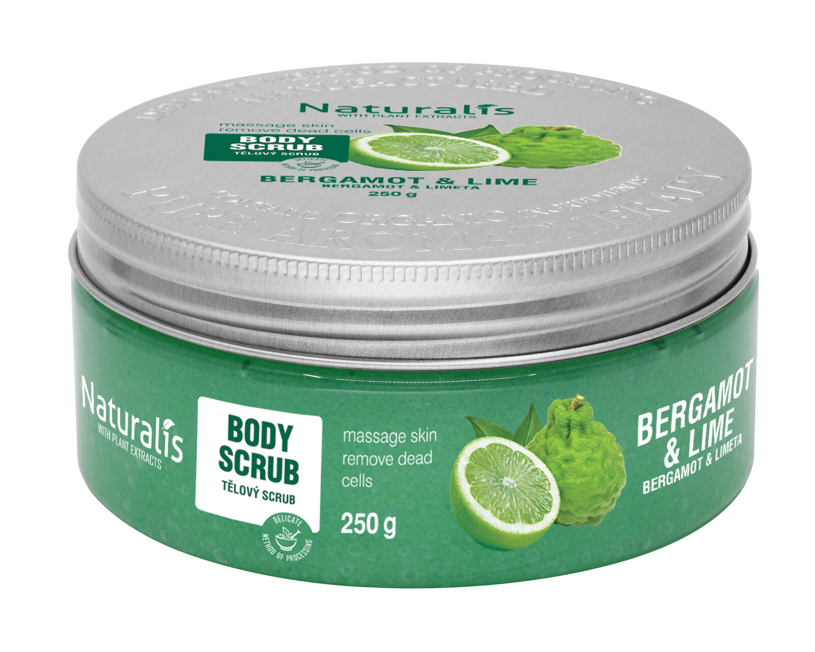 NATURALIS Naturalis cukrový peeling Bergamot&Lime 250g 250 g