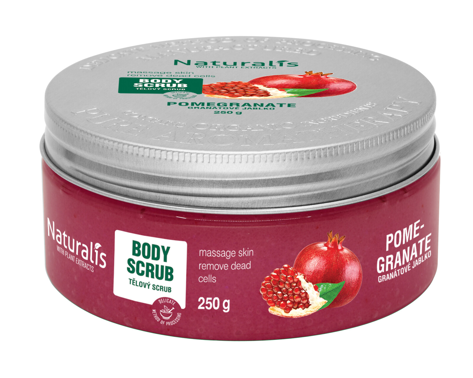 NATURALIS Naturalis cukrový peeling Pomegranate 250g 250 g