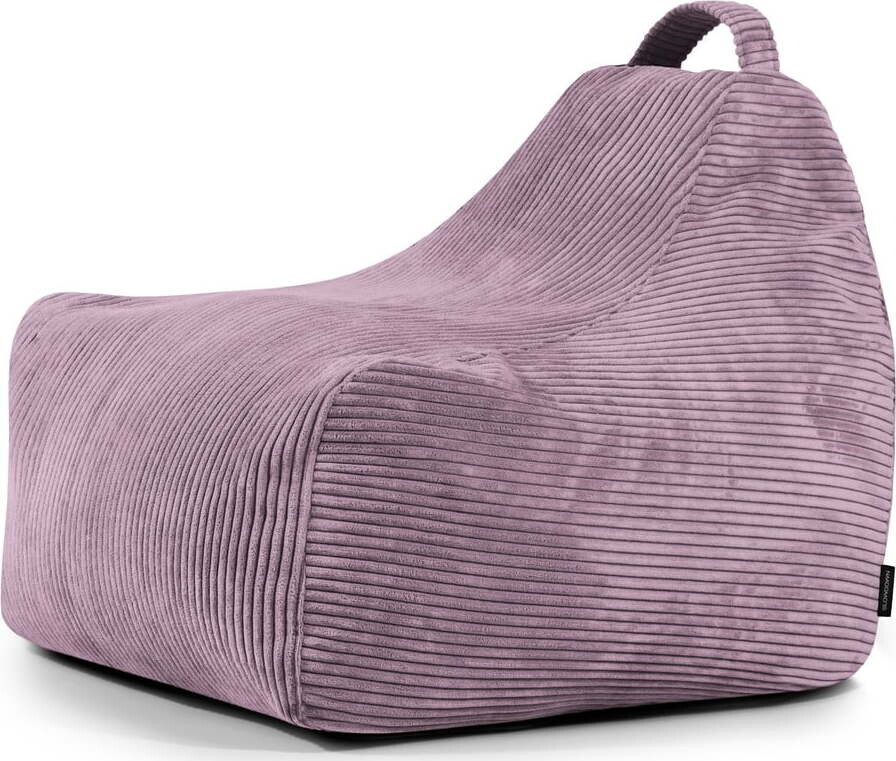 Fialový manšestrový dětský sedací vak Game Amuse – SLOWDOWN