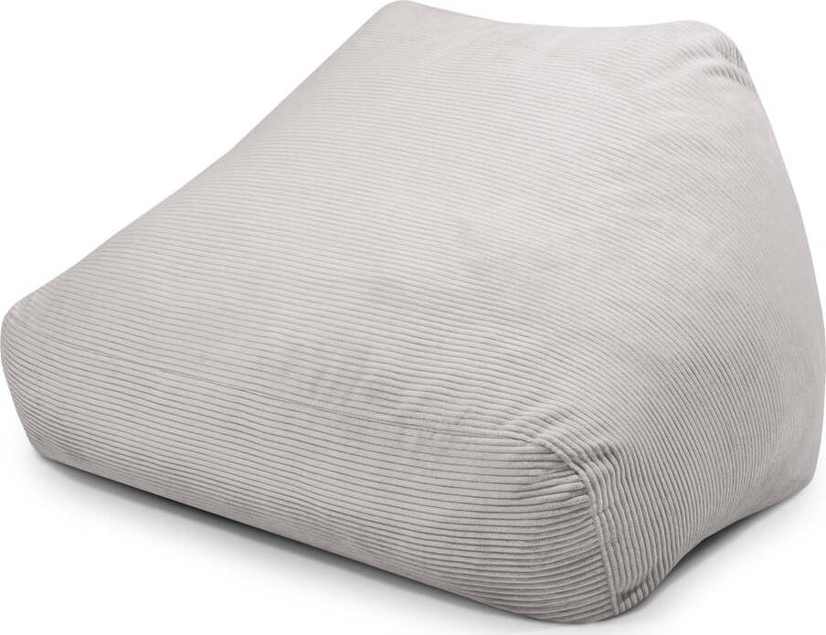 Světle šedý manšestrový sedací vak Sofa Snug – SLOWDOWN