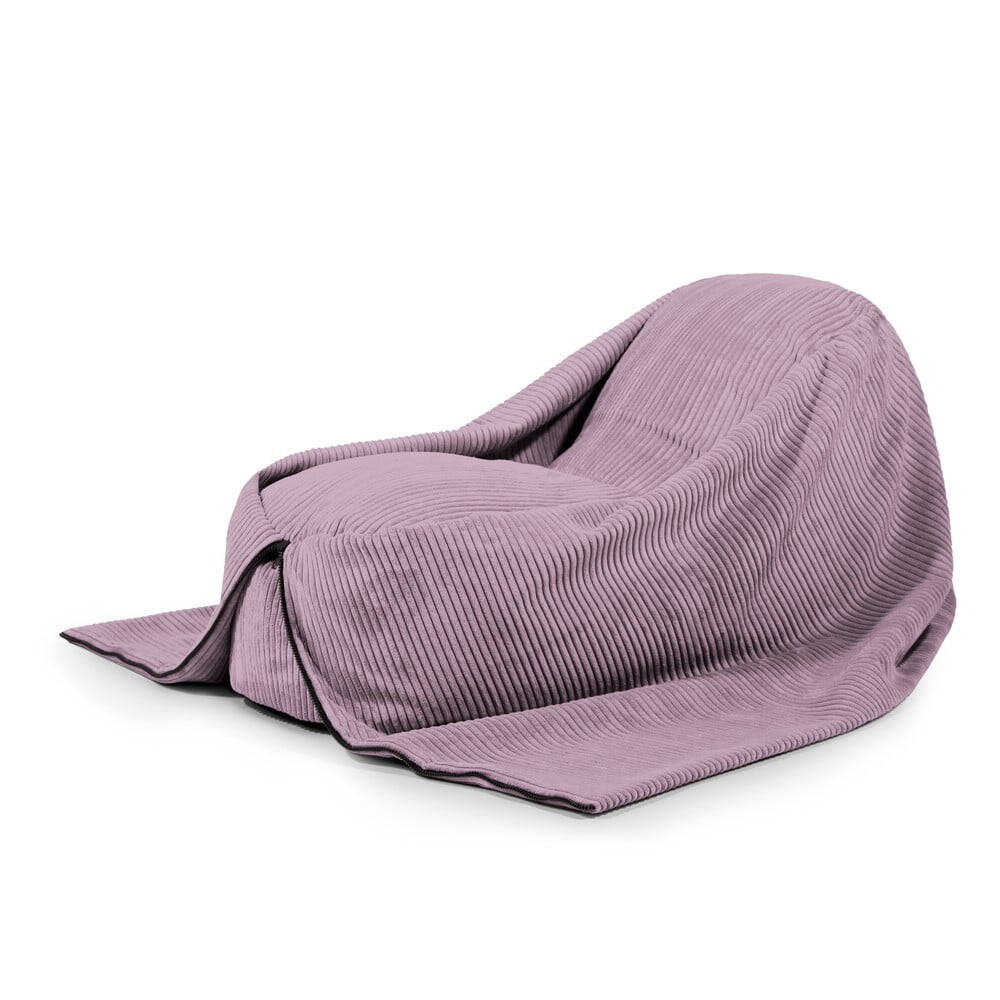 Fialový manšestrový dětský sedací vak Cocoon 120 – SLOWDOWN