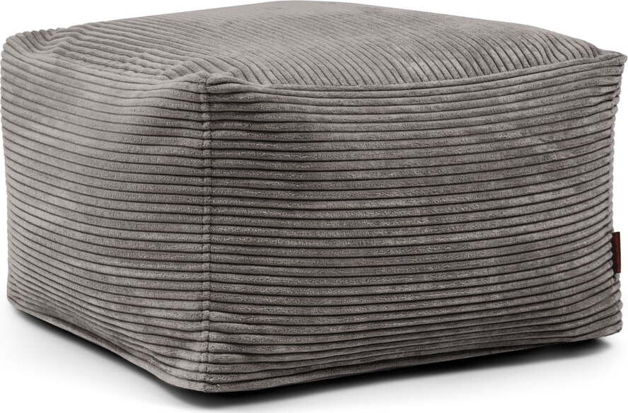 Tmavě šedý manšestrový sedací vak Softbox MooG – SLOWDOWN