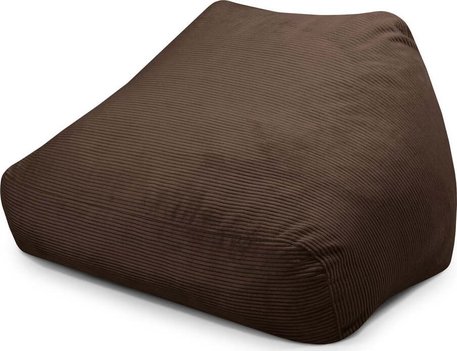 Tmavě hnědý manšestrový sedací vak Sofa Snug – SLOWDOWN