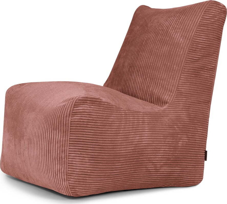 Manšestrový sedací vak v cihlové barvě Seat Lounge – SLOWDOWN