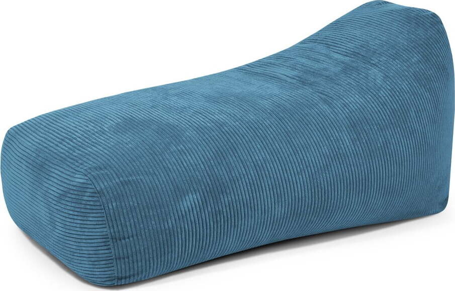 Modrý manšestrový sedací vak Snug Long 140 – SLOWDOWN