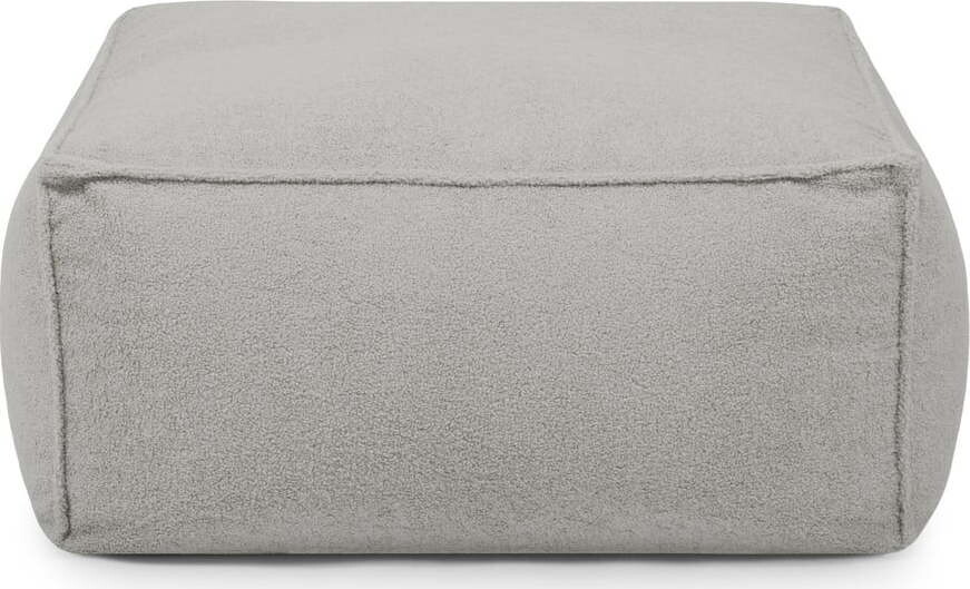 Světle šedý sedací vak z textilie bouclé Mass – SLOWDOWN