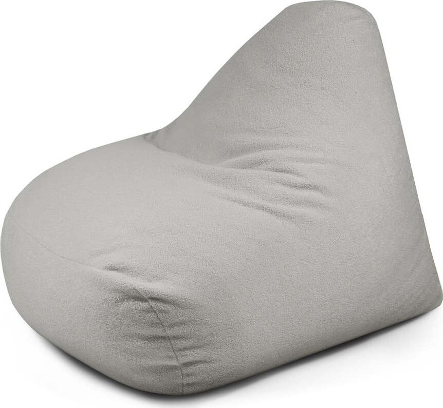 Světle šedý sedací vak z textilie bouclé Snug 100 – SLOWDOWN