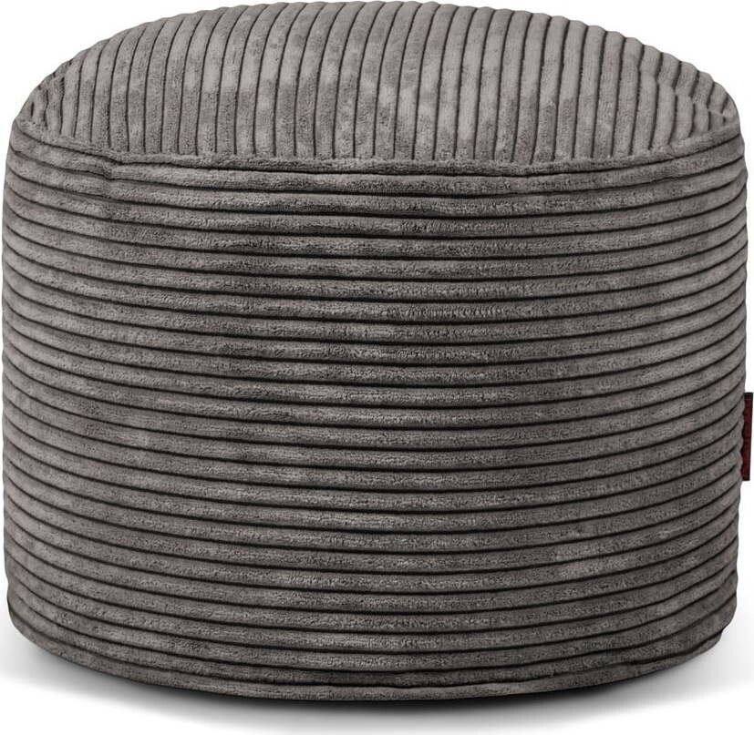 Tmavě šedý manšestrový sedací vak Mini – SLOWDOWN