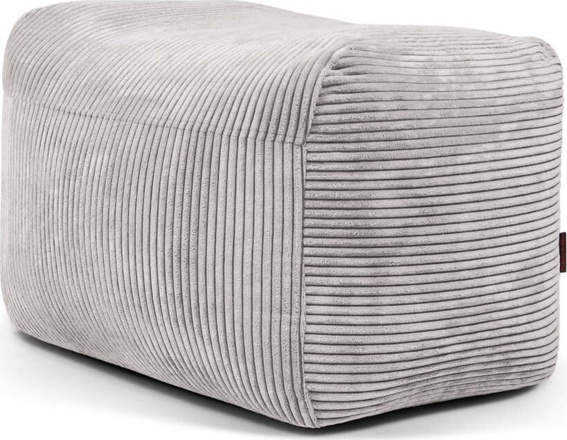 Světle šedý manšestrový sedací vak Plus 70 Lounge – SLOWDOWN