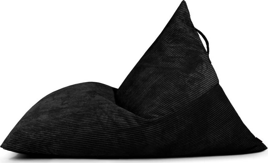 Černý manšestrový sedací vak Razzmatazz – SLOWDOWN