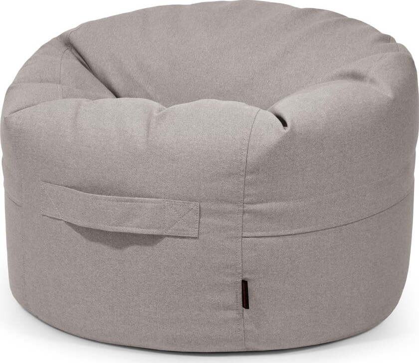 Šedobéžový dětský sedací vak Roll 80 – SLOWDOWN