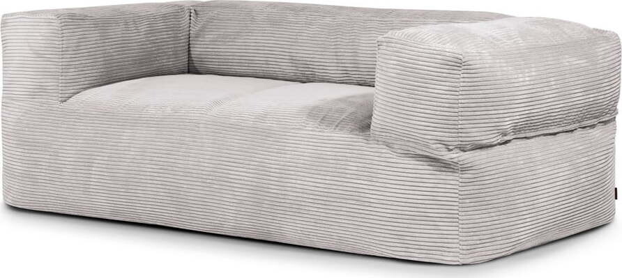 Světle šedý manšestrový sedací vak Sofa MooG – SLOWDOWN