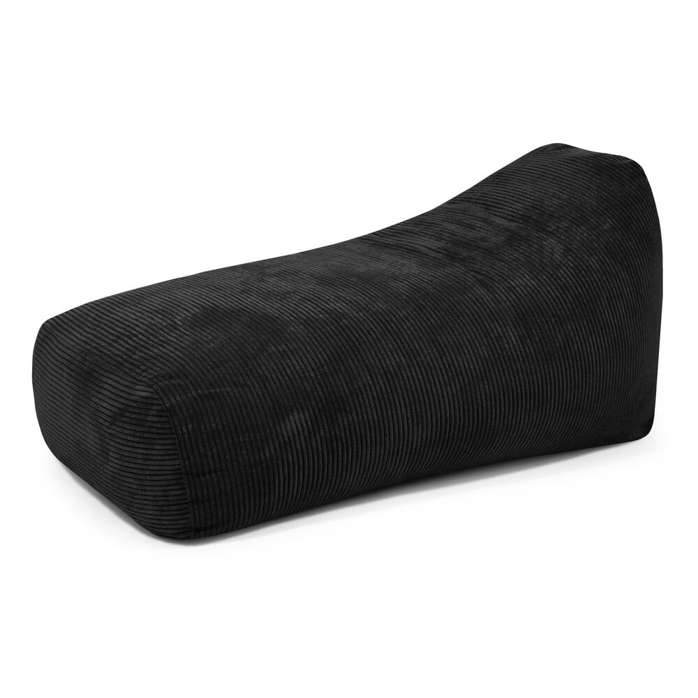 Černý manšestrový sedací vak Snug Long 140 – SLOWDOWN