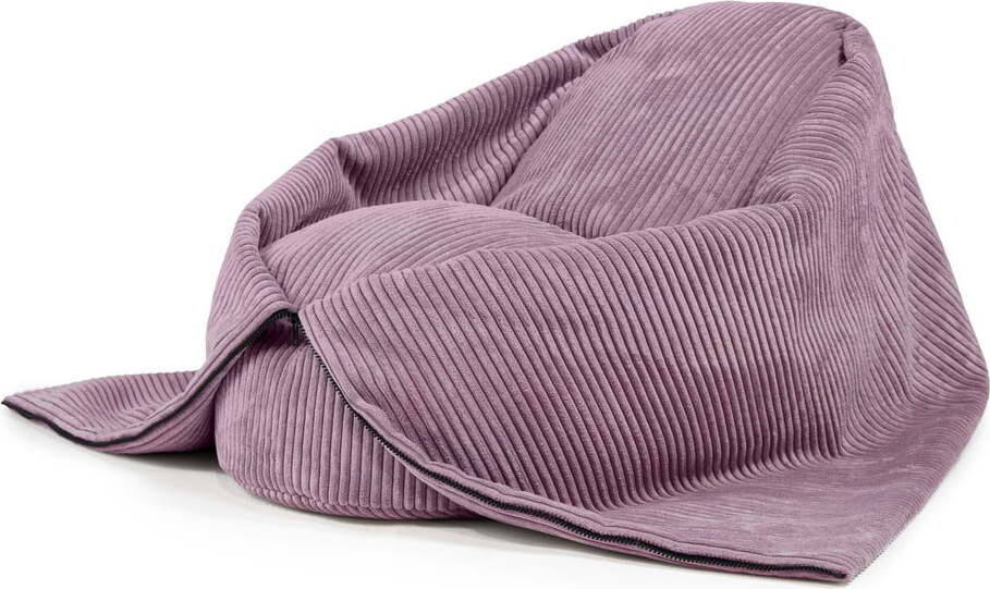 Fialový manšestrový dětský sedací vak Cocoon 80 – SLOWDOWN