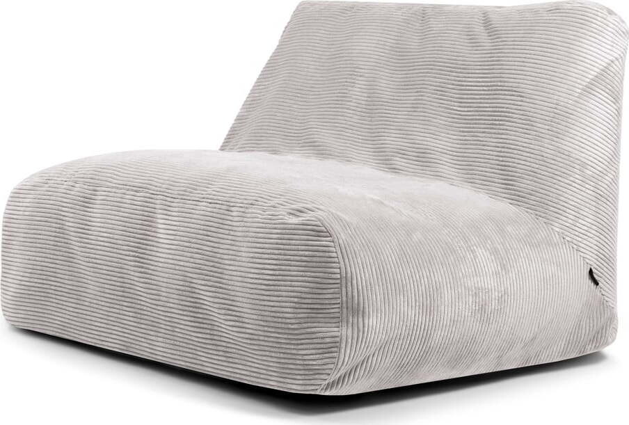 Světle šedý manšestrový sedací vak Sofa Tube – SLOWDOWN