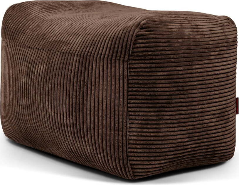 Tmavě hnědý manšestrový sedací vak Plus 70 Lounge – SLOWDOWN